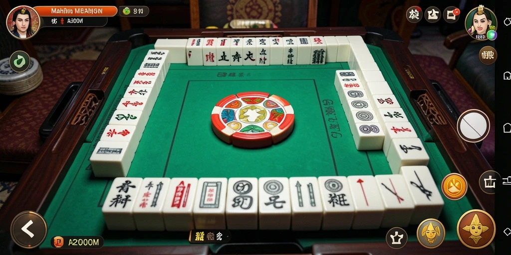 Screenshot gameplay A200M menunjukkan keseruan bermain Mahjong.