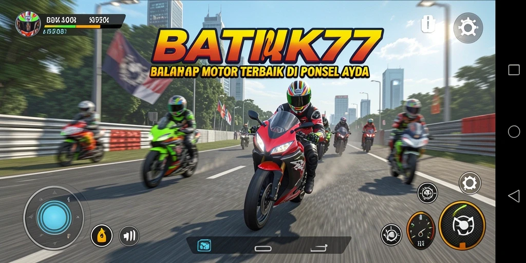 Tampilan balap menegangkan di BATIK77 dengan grafik luar biasa.