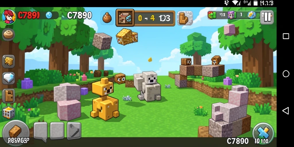 Tangkapan layar permainan C7890 yang menunjukkan serunya bermain puzzle.