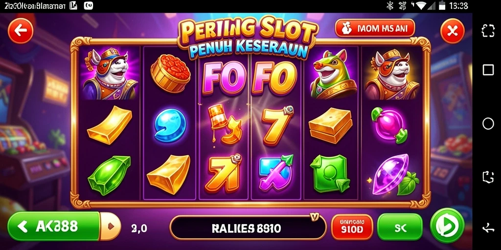 Screenshot utama FO8 menampilkan gameplay Slot yang seru dan interaktif.