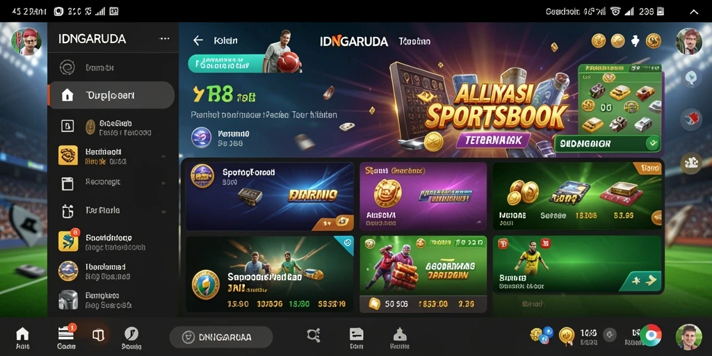 Tampilan utama gameplay IDNGARUDA yang menarik dan interaktif.