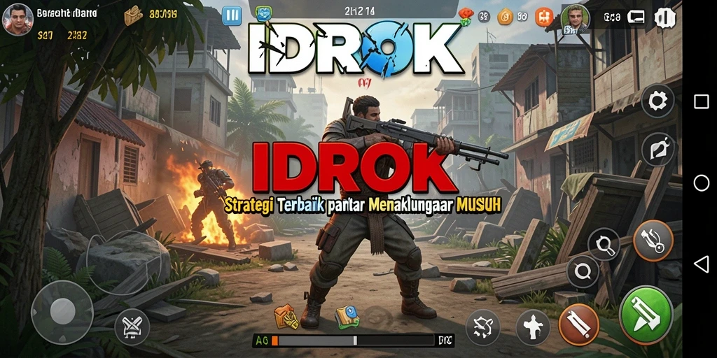 Tampilan gameplay IDROK yang menegangkan dan strategis.