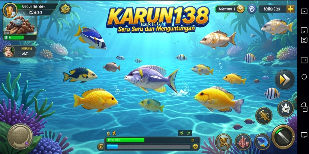 Tampilan gameplay menakjubkan di KARUN138 saat berburu ikan.
