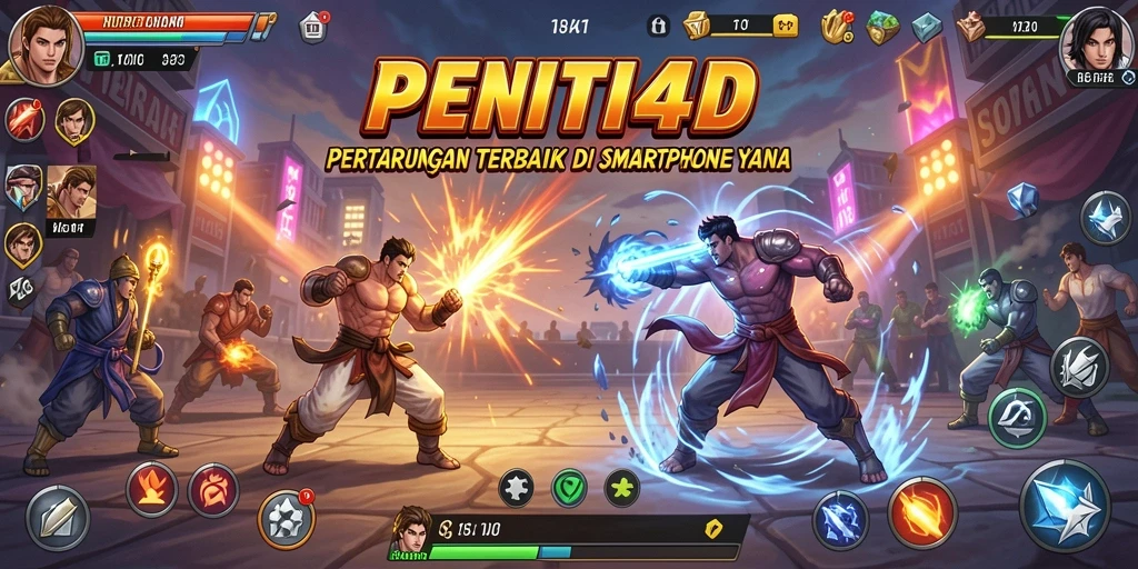 Screenshot gameplay pertarungan seru dalam PENITI4D.