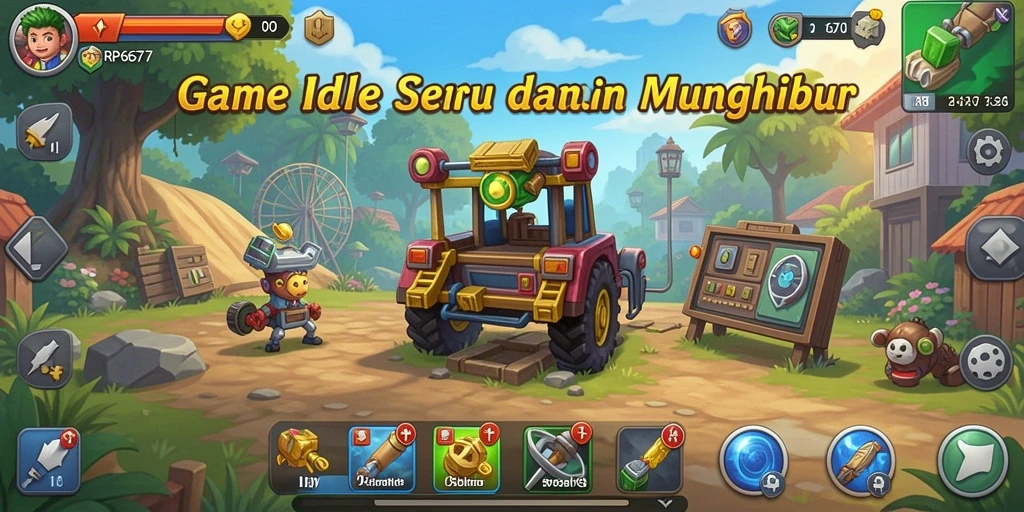 Screenshot menunjukkan gameplay seru dan interaksi karakter dalam RP6677.